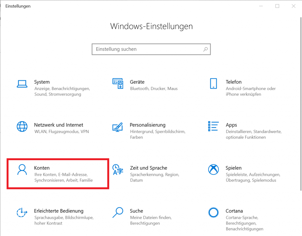 Windows 10 benutzernamen ändern