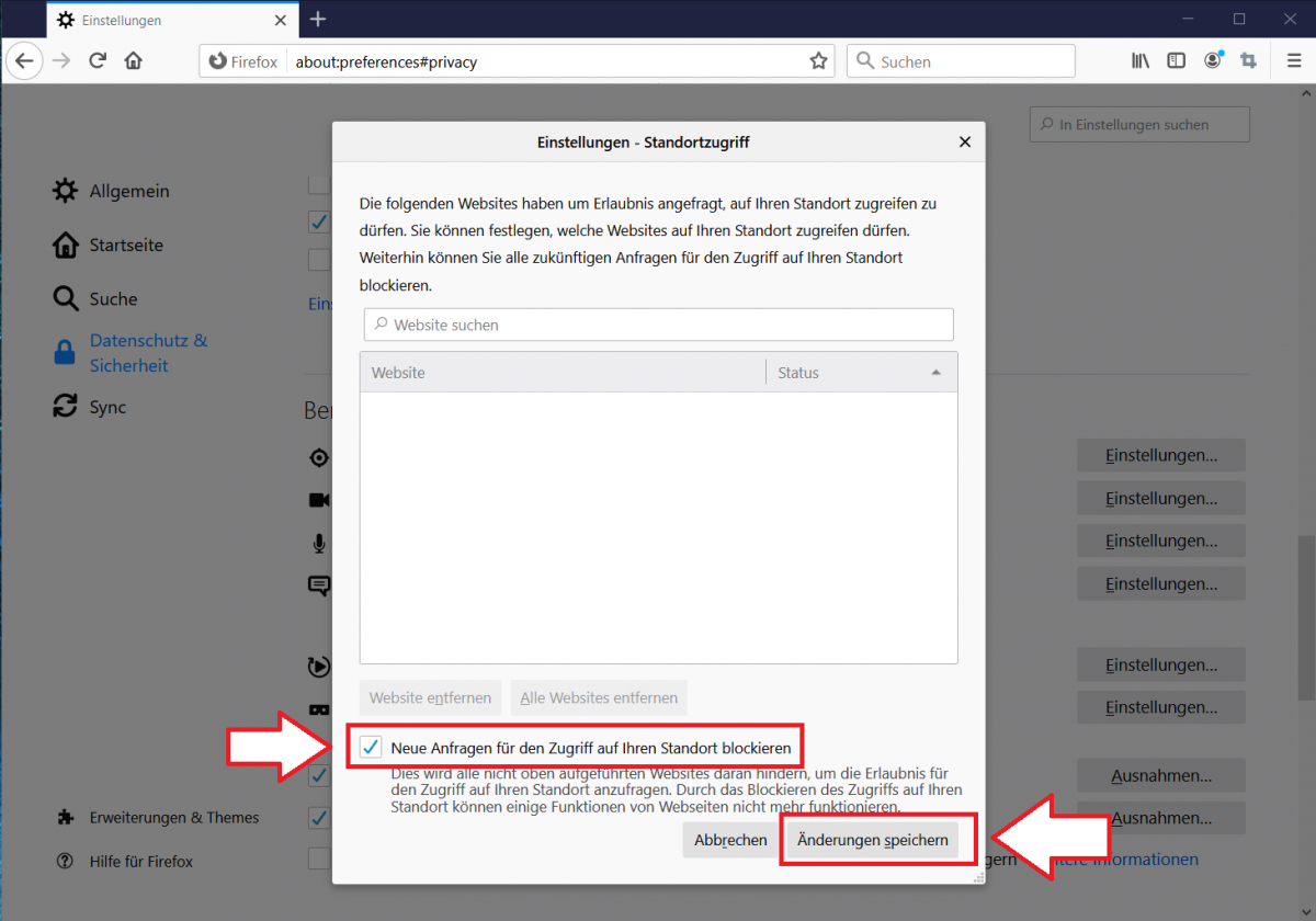 SchrittfürSchrittAnleitung DatenschutzEinstellungen bei Firefox anpassen Datenschutz