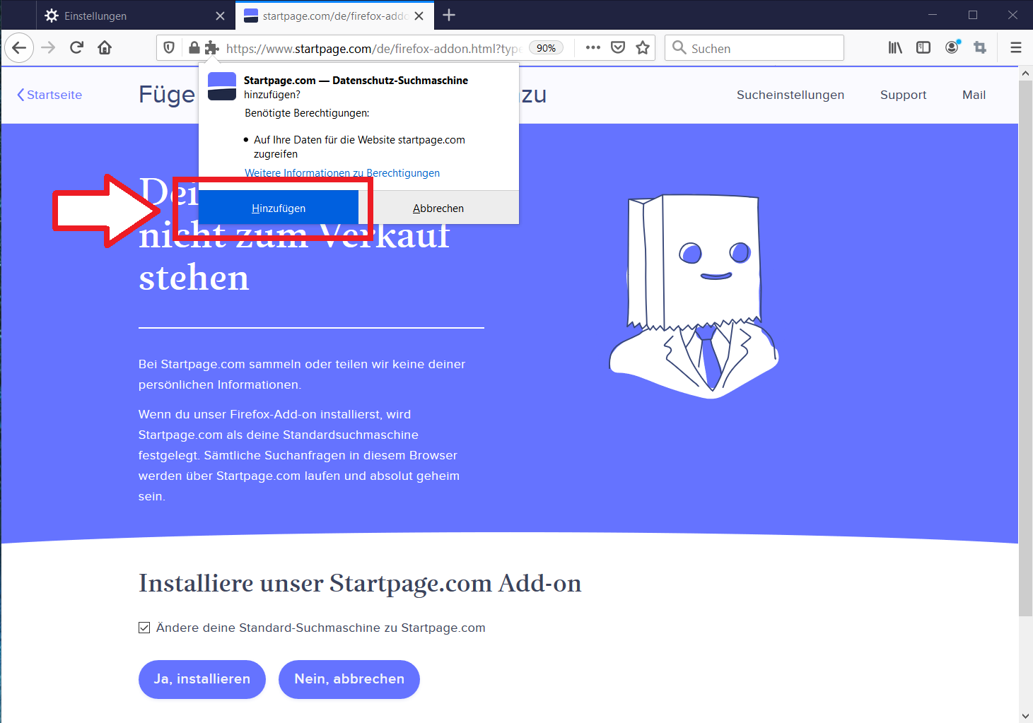 SchrittfürSchrittAnleitung Firefox die Suchmaschine