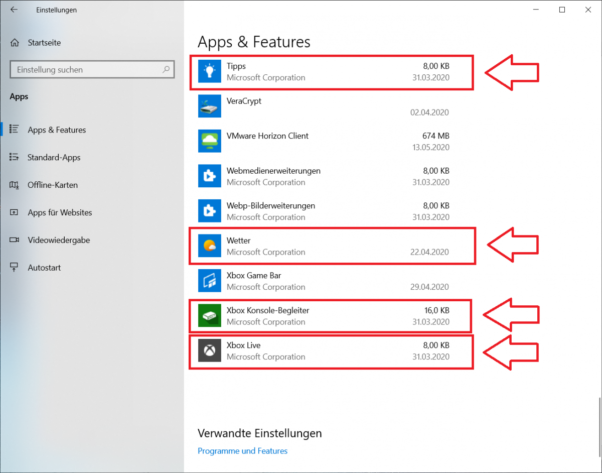 SchrittfürSchrittAnleitung Apps in einem WindowsBenutzerkonto verwalten Datenschutz