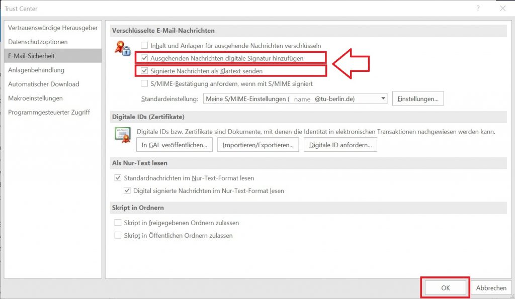 E-Mails mit S/Mime in Outlook signieren und verschlüsseln – Datenschutz ...